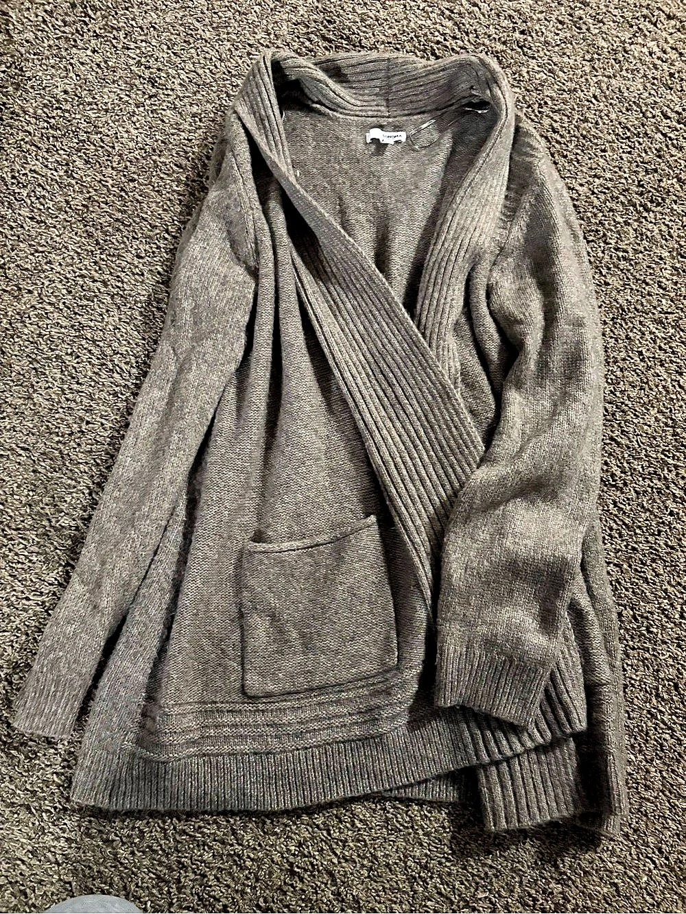 Sonoma Goods For Life Women's Gray Shawl Collar Cardigan Size XL